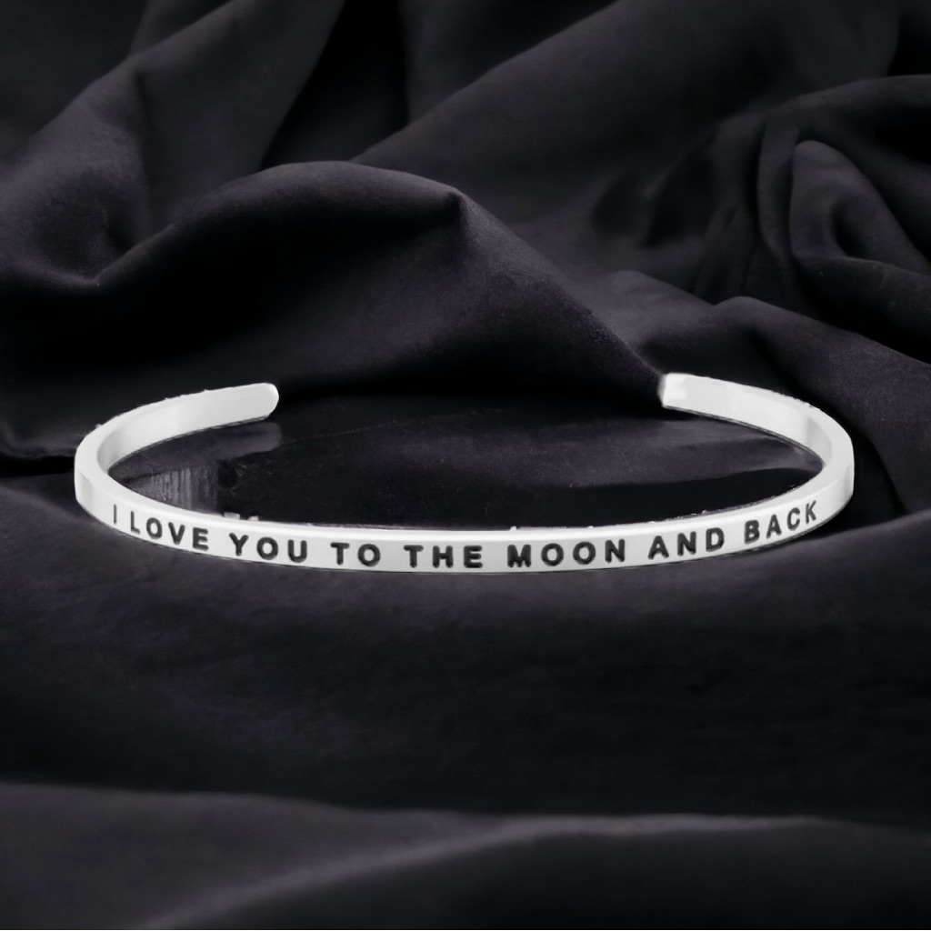 Mantraband Stainless Steel Inspirational Cuff Bracelet